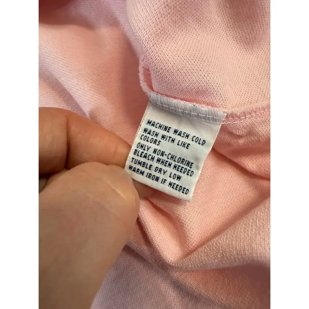 Polo Golf Ralph Lauren Shirt Men's Large Pink Short Sleeve - Picture 4 of 5
